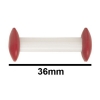 Bel-Art Circulus Teflon Magnetic Stirring Bar; 36MM Length, Red